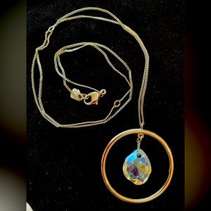 Swarovski crystal necklace in silver